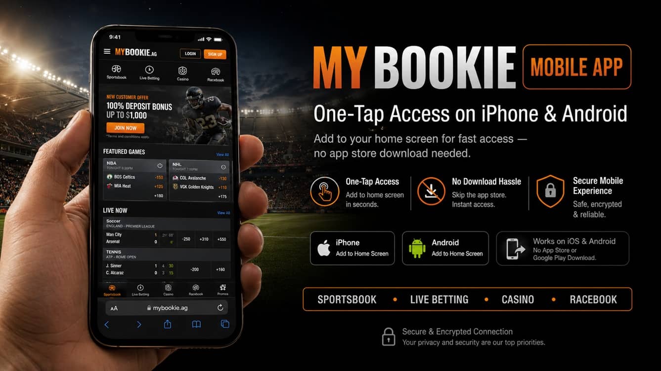 Mybookie App installation process