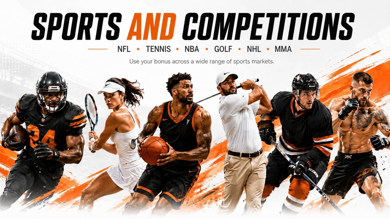 Various sports available for betting